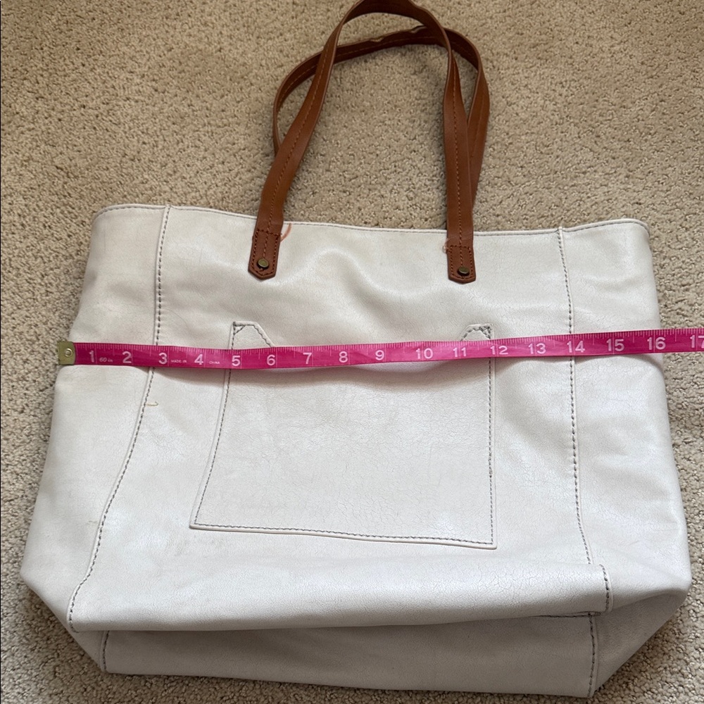 Universal Thread Cream and Brown Tote Bag - Picture 7 of 8